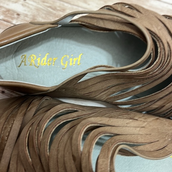 A Rider Girl Size 9 Vegan Faux Leather Flats Size US 9 / EUR 39 - Picture 8 of 10